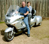 Frances rides a motorcycle with Stephen