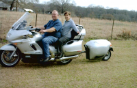 Frances rides a motorcycle with Stephen