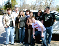 Frances, Fred and nieces and nephews