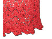 Red Lace Skirt Detail