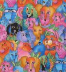 Laurel Burch Dogs pocket