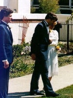 Dennis and Patty head to the ceremony