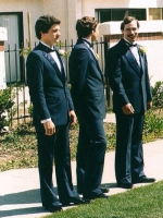 Groomsmen wait