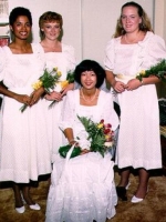 Bride and bridesmaids