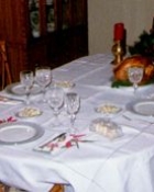 The Christmas dinner table