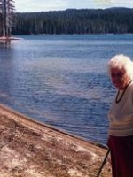 Gracie at the lake