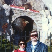 Patty and Tom in at Snow White's castle