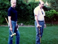 Bill and Cliff and croquet